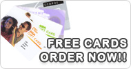 Free plastic card printing with our gift card software and loyalty card software